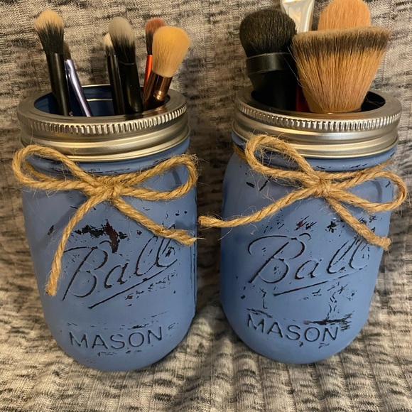 Rustic Distressed Mason Jar Set - Picture 3 of 4